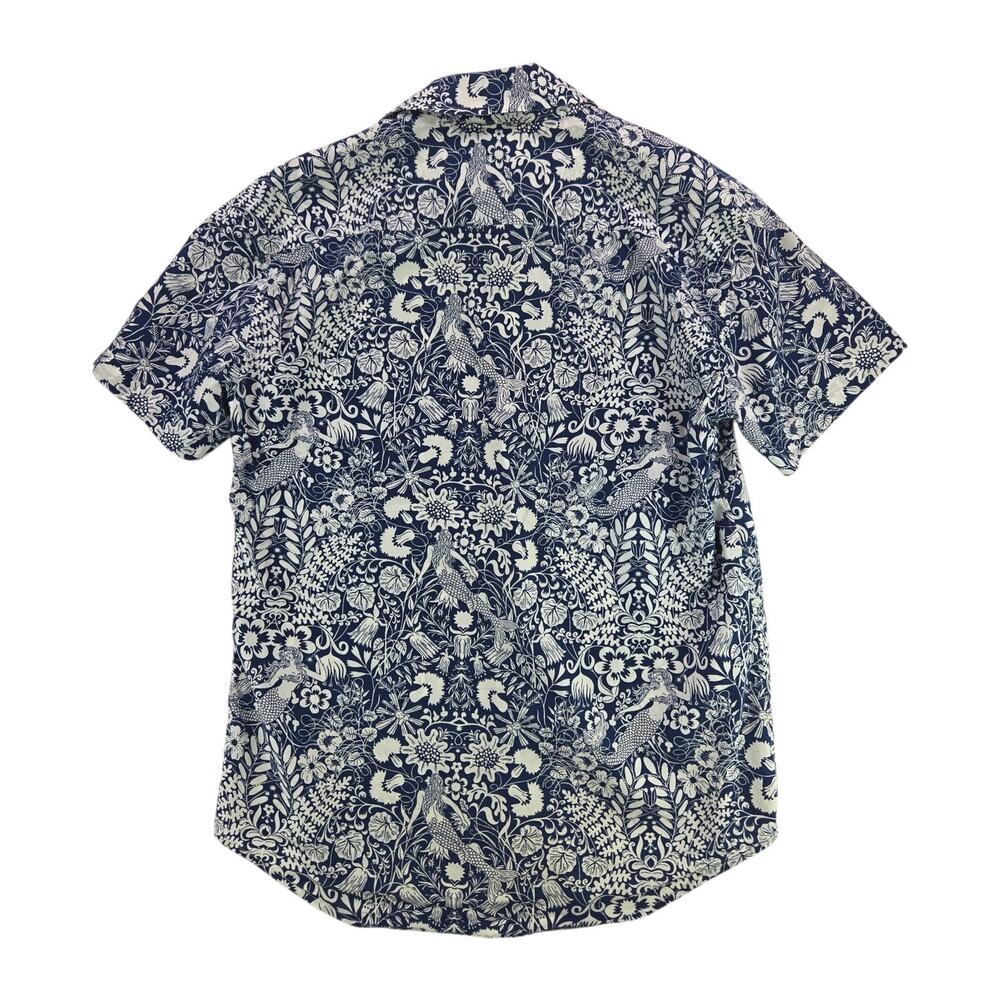 J.Crew Crewcuts | Short Sleeve Button Up Mermaid Shirt | Size 14 - Picture 4 of 4
